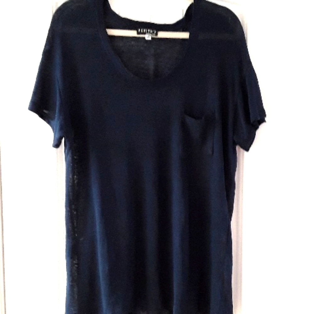 Pepito's Italian linnen tee w/ pocket, long